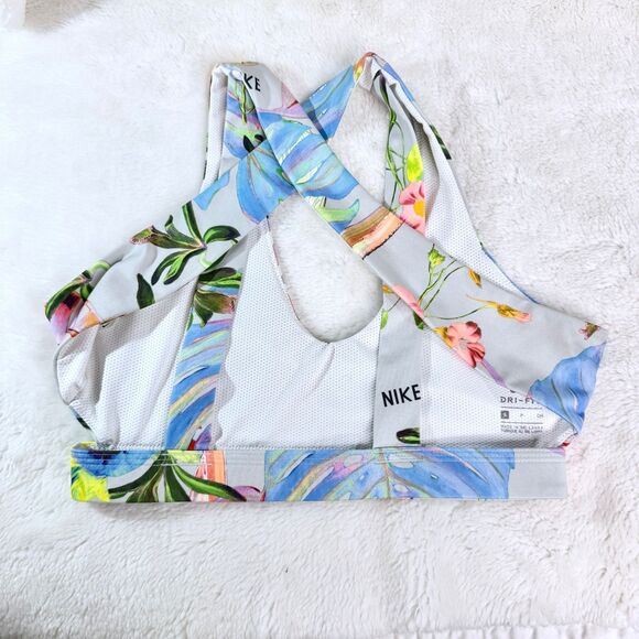 Nike Athlete Sports Bra Lot Of 2 Small Floral and  Striped - Picture 4 of 8
